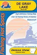 DeGray Lake Fishing Map (Arkansas Fishing Map Series, L701)