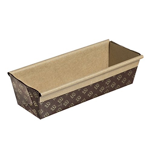 Book Cover Honey-Can-Do 2592 Paper Loaf Pan, 25-Pack, 8-Inches x 2.5-Inches x 2-Inches