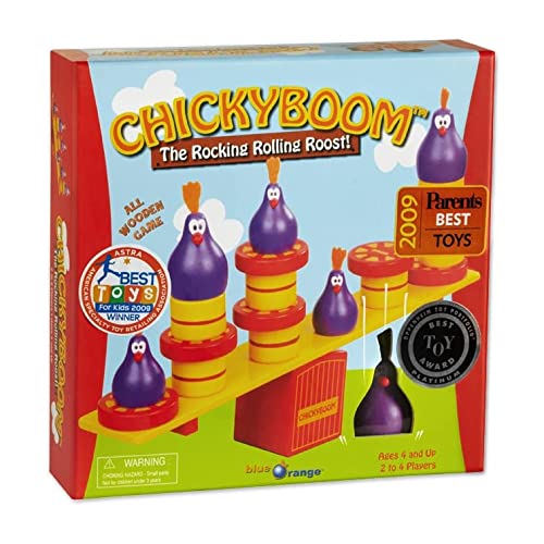 Blue Orange Games Chickyboom Award Winning Wooden Skill Building Balancing Game for Kids