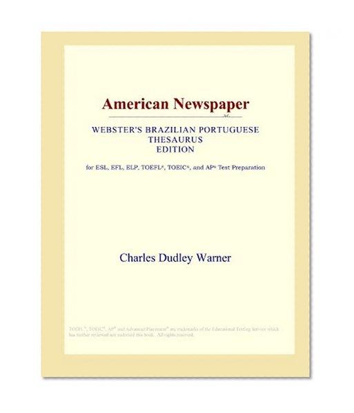 American Newspaper (Webster's Brazilian Portuguese Thesaurus Edition)