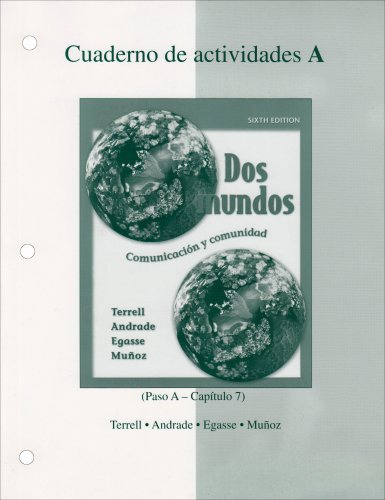 By Tracy Terrell - Workbook/Lab Manual Part A to accompany Dos mundos (6th Edition) (2005-07-16) [Paperback]