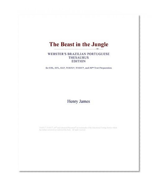 The Beast in the Jungle (Webster's Brazilian Portuguese Thesaurus Edition)