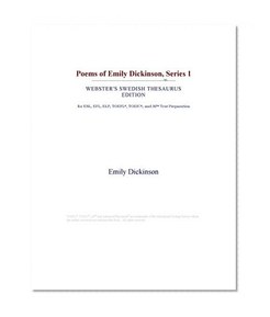 Poems of Emily Dickinson, Series 1 (Webster's Swedish Thesaurus Edition)