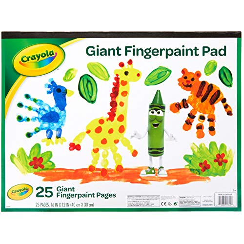 Book Cover Crayola Giant Fingerpaint Paper, 25 Pages, 16