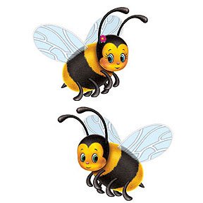 Beistle 57781 2-Pack Bumblebee Cutouts, 17-Inch
