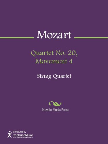Quartet No. 20, Movement 4 - Score