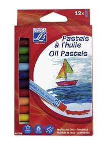 L&B ASSORTIMENT PASTEL HUILE EDUCATION ETUI CARTON 12X8MM