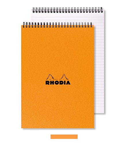 Rhodia Wirebound Notepad, A5, Square ruling - Orange