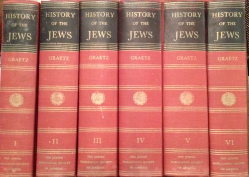 History of the Jews, COMPLETE 6-Volume set 1891-1898