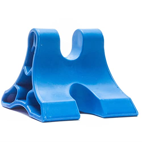 Davinci Tool Extra Firm - USA Made - Occipital Release Tool, Suboccipital Release Device, Blue, Neck Wedge, and Still Point Inducer for Neck, Shoulder, Back & TMJ Pain Relief - Tension Headache Relief Device
