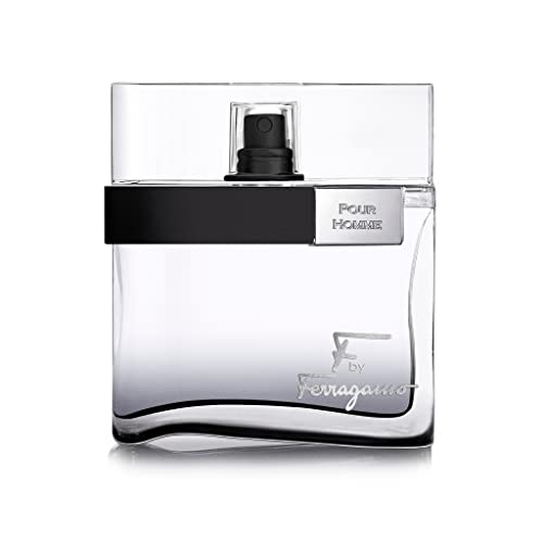 F by Ferragamo Black By Salvatore Ferragamo For Men Eau De Toilette Natural Spray, 3.4 Fl Oz/100 ml