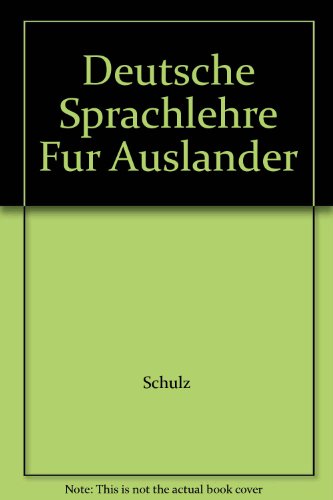 Deutsche Sprachlehre Fur Auslander