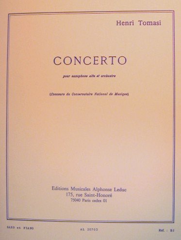Concerto for Alto Saxophone and Piano