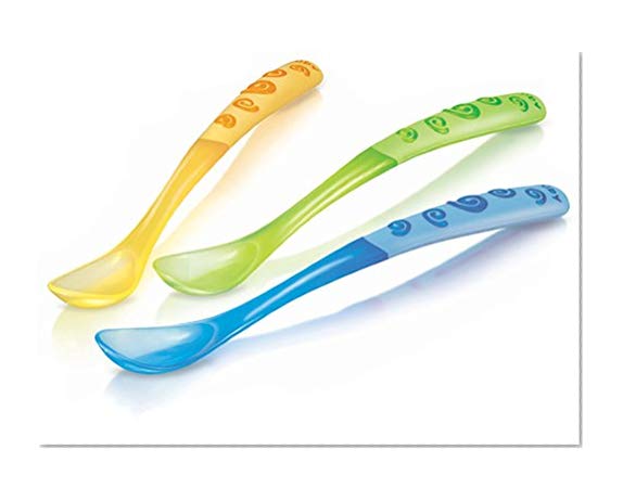Nûby Couverts - Lot de 3 cuillères longues +6 mois