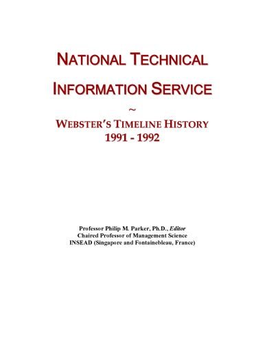 National Technical Information Service: Webster's Timeline History, 1991 - 1992
