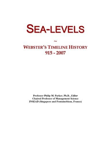 Sea-levels: Webster's Timeline History, 915 - 2007