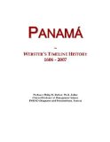 PanamÃ¡: Webster's Timeline History, 1606 - 2007