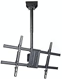 VideoSecu Adjustable Tilt Ceiling TV Mount for Most 32"-75" LCD LED Plasma TV Flat Panel Display VESA 600X400mm MPC53BE2 1VZ