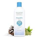Veterinary Formula Smart Coat Complex Snow White Shampoo for Dogs and Cats, 17 Fl oz – Gently Remove Stains and Yellowing Without Bleach or Peroxide – Cleans, Deodorizes, and Brightens White Coats