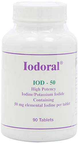 Optimox - Iodoral IOD-50, High Potency Thyroid Support with Iodine, Iodide, and Potassium, 90 Tablets