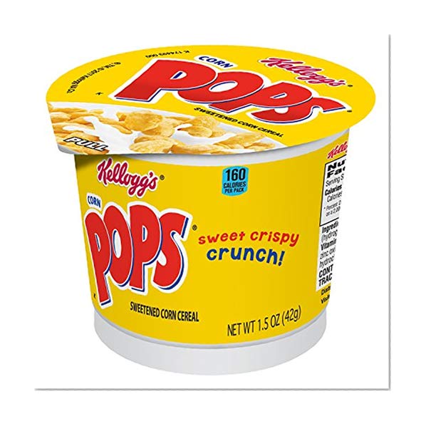 Kellogg’s Corn Pops, Breakfast Cereal in a Cup, Bulk Size, 12 Count (Pack of 2, 9 oz Trays)