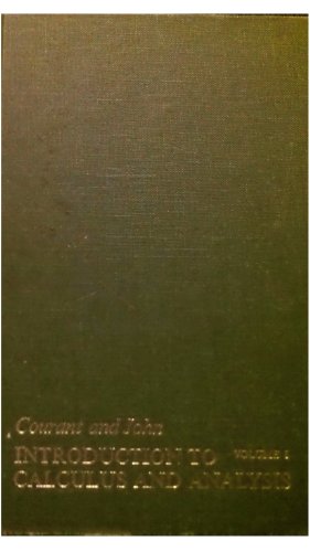 Introduction To Calculus & Analysis Volume 1