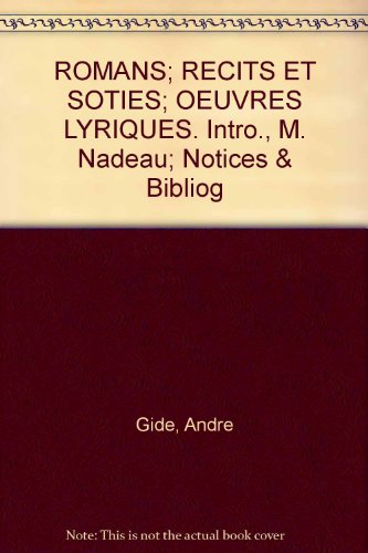 Romans Recits et Soties Oeuvres Lyriques