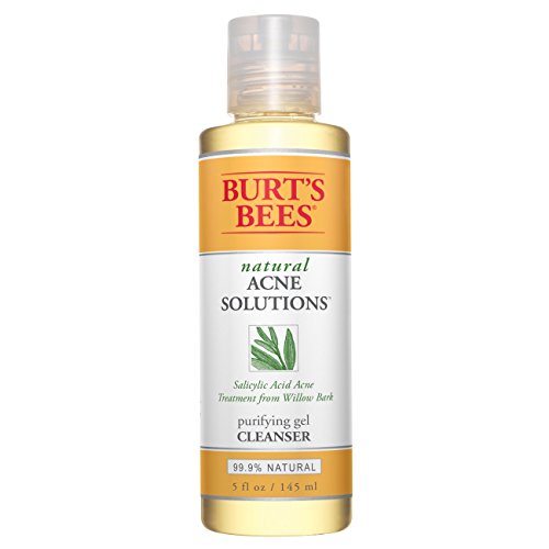 Book Cover Burt's Bees Natural Acne Solutions Purifying Gel Cleanser, Face Wash for Oily Skin, 5 Oz