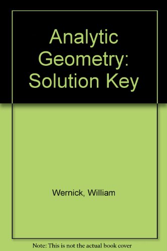 Analytic Geometry: Solution Key