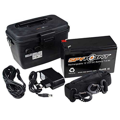 SPYPOINT Rechargeable 12V Battery Charger & Housing Kit Black