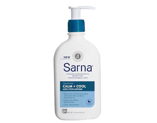 Sarna Original Anti-Itch Lotion for Dry Skin, Insect Bites, Sunburn, Poison Ivy/Oak/Sumac, 7.5 Fl Oz (Pack of 1)