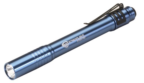 Book Cover Streamlight 66122 Stylus Pro Pen Light with White LED and Holster, Blue