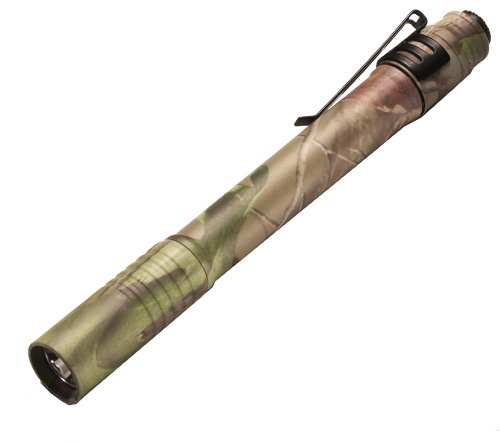 Book Cover Streamlight 66124 Stylus Pro Pen Light with Green LED and Holster, Realtree Hardwood High Definition Green Camo