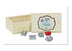 Vilac - 6057 - Jeu D'Action Et De Réflexe - 5 Osselets En Coffret Bois