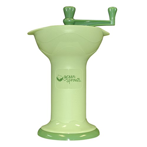 green sprouts Fresh Baby Food Mill | Easily purees food for baby | Seperates seeds & skins from puree, Compact size, No batteries or electricity needed, Dishwasher safe