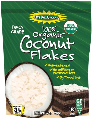 Book Cover Let's Do...Organic Unsweetened Coconut Flakes, Food Service Size, 25 Pound Bag