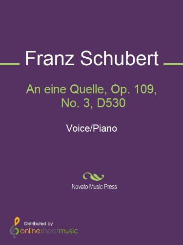 An eine Quelle, Op. 109, No. 3, D530