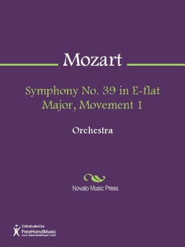 Symphony No. 39 in E-flat Major, Movement 1 - Full Score
