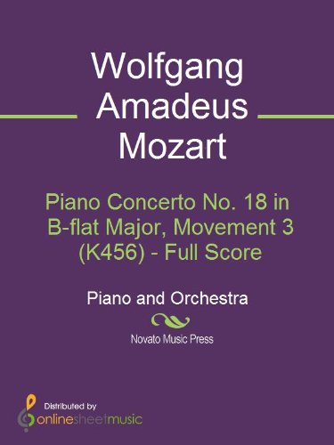 Piano Concerto No. 18 in B-flat Major, Movement 3 (K456) - Full Score