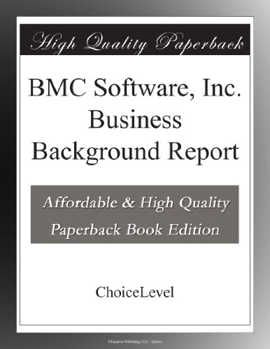 BMC Software, Inc. Business Background Report
