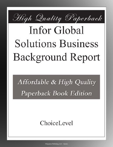 Infor Global Solutions Business Background Report