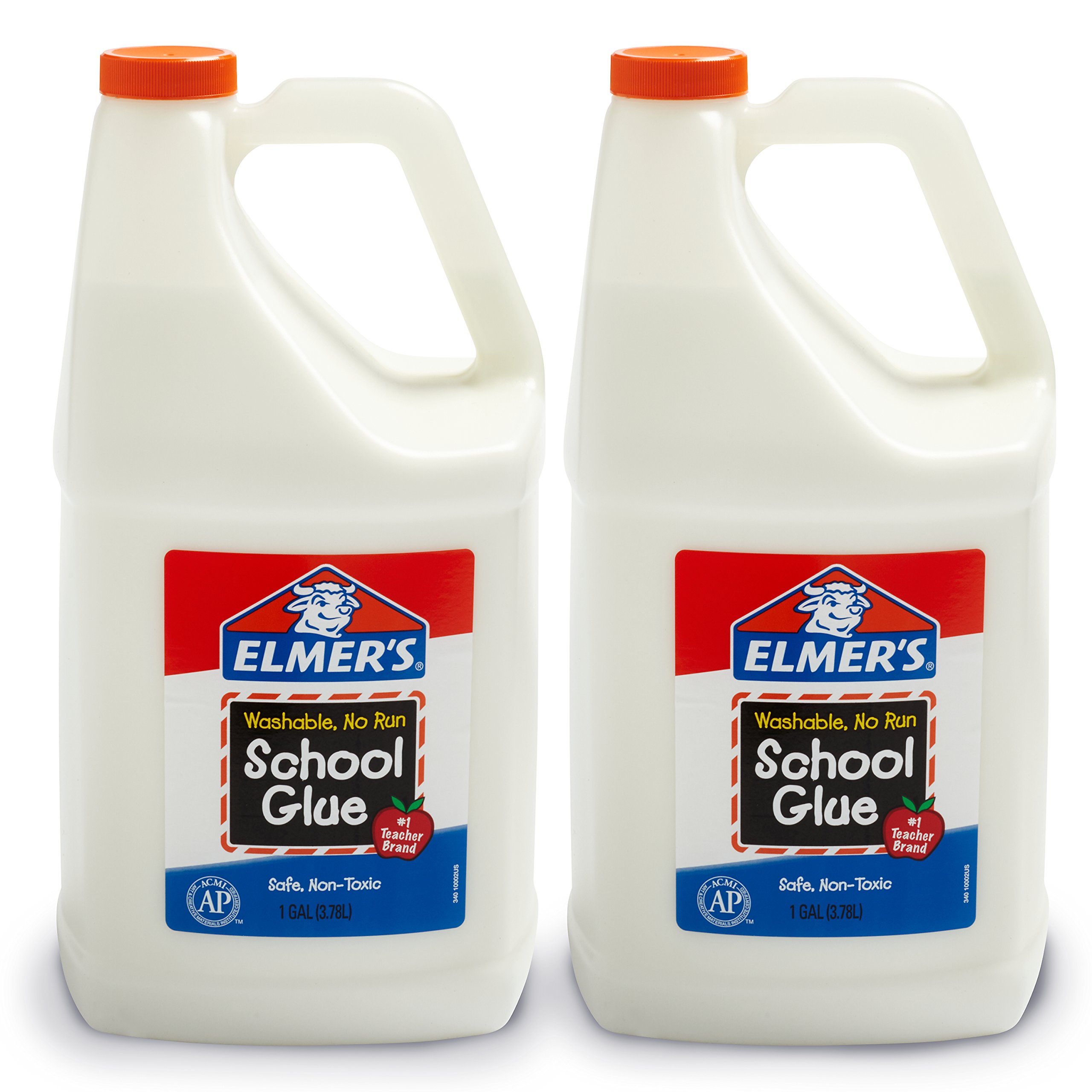 Book Cover Elmer's Liquid School Glue, Washable, 1 Gallon, 2 Count 1 Gallon - 2-count Glue