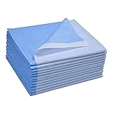 Avalon Papers 357 Stretcher Sheet, Tissue/Poly, 40'' x 72'', Blue (Pack of 50)