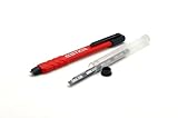 STKR Concepts Mechanical Carpenter Pencil w / 3 pcs of replacement lead, red (77629)