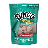 Dingo Denta Treats Teeth Whitening Mini Chews, 24 Pack, Flavourless, 7.6 Oz
