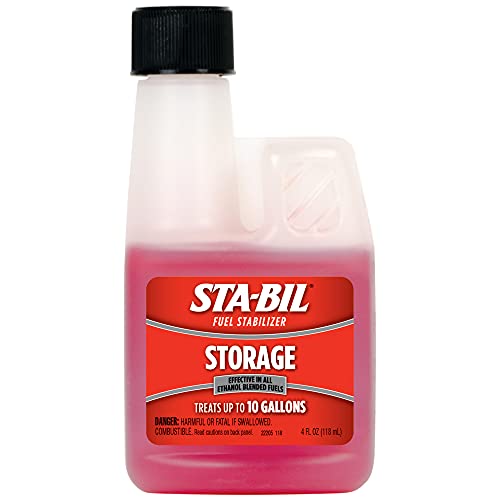 STA-BIL Storage Fuel Stabilizer | Keeps Fuel Fresh for 24 Months, Prevents Corrosion, Gasoline Treatment Additive that Protects System, Gas Stabilizer for Storage, 4 oz.