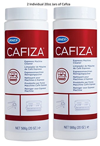 Urnex Cafiza Professional Espresso Machine Cleaning Powder 566 grams (2 Pack) - Made in USA