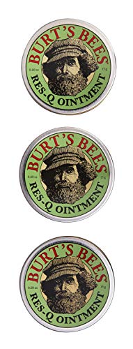 Burt's Bees 100% Natural Multipurpose Res-Q Ointment, 0.6 Oz - Pack of 3 (Package May Vary)