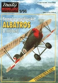 9/96 Airplane Albatros D.III(Oef) Maly Modelarz paper scale 1:33 model