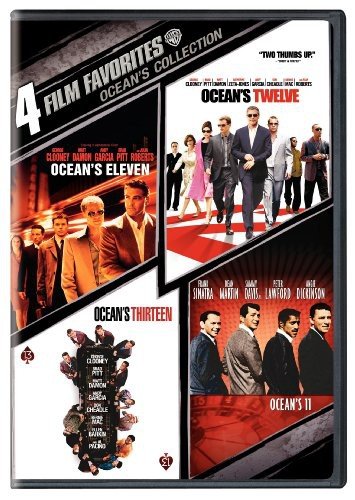 Book Cover 4 Film Favorites: Ocean's Collection (Ocean's 11 (1960), Ocean's Eleven (2001), Ocean's Twelve, Ocean's Thirteen)